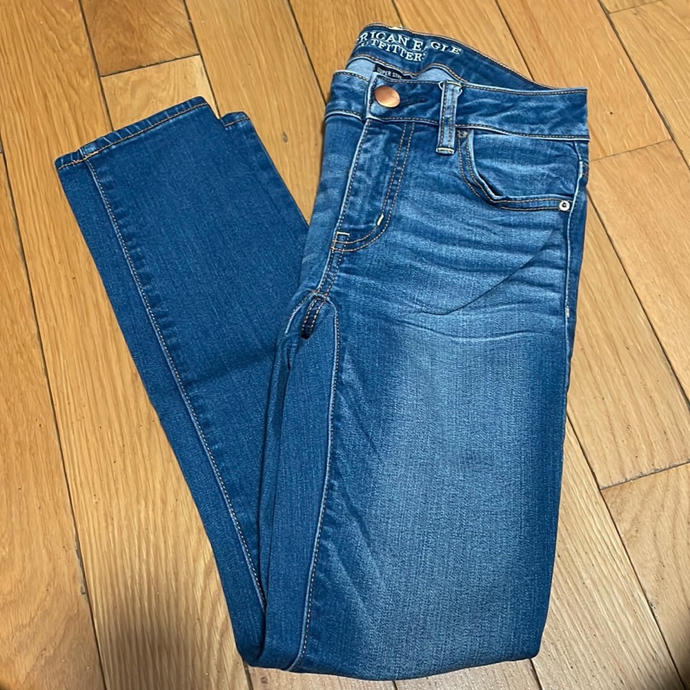 Blue AE ankle jeggings // size 0